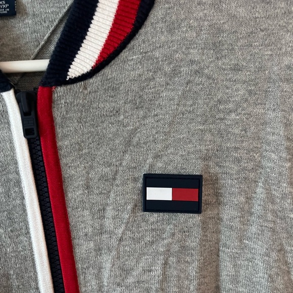 Tommy Hilfiger Men’s Zip Up Cardigan Sweater gray size XS - Picture 3 of 4